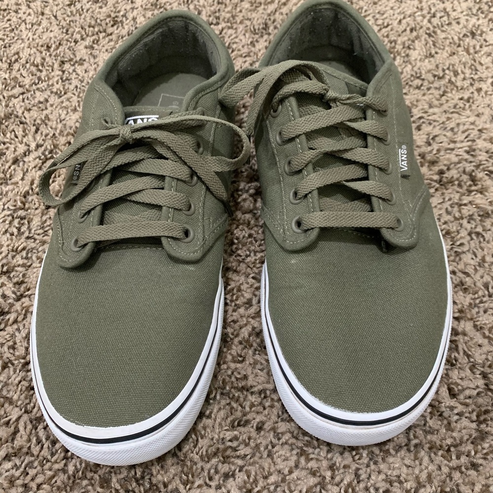 Men’s Dark Green Vans-10